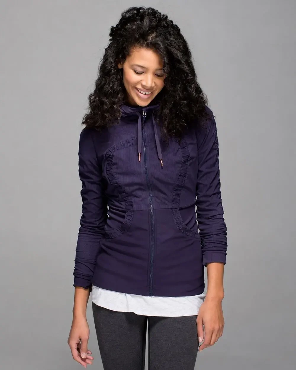 Lululemon Dance Studio Jacket III Black Grape Reversible Size 4